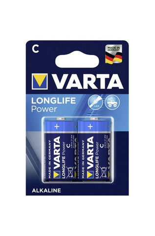 Set 2 Baterii Alcaline C LR14 1,5V Varta LongLife 4914